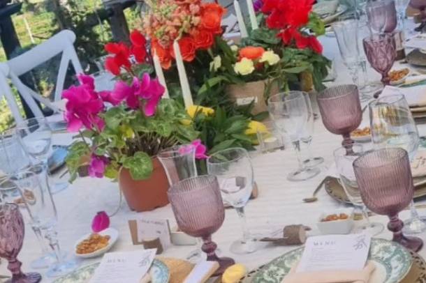 Mesa Posta no Jardim