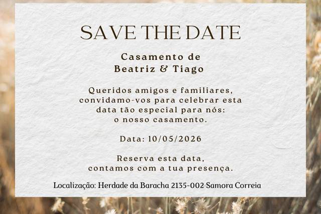 Save the date design digital