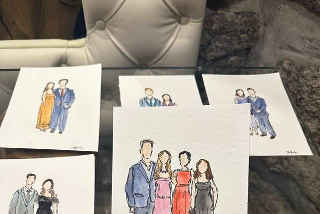 Ilustrações dos convidados