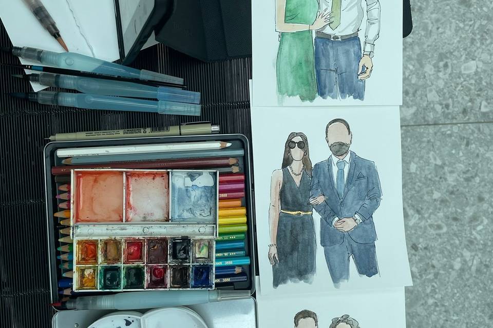 Ilustrações dos convidados