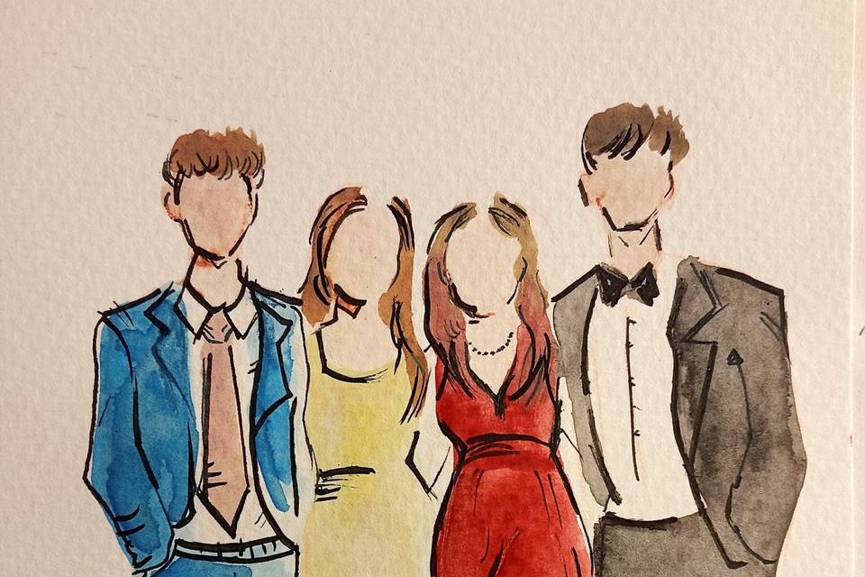 Ilustrações dos convidados