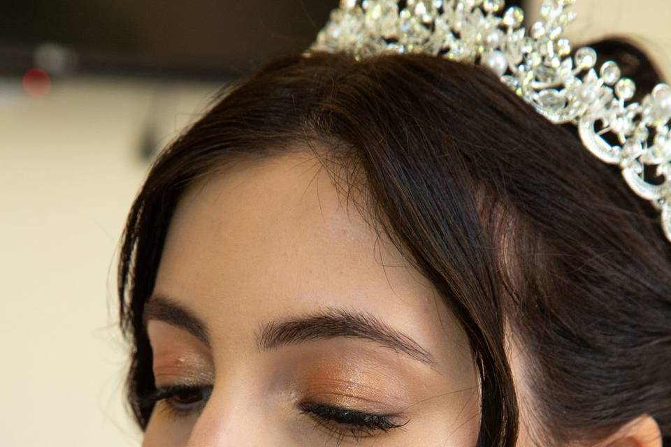 Maquilhagem e penteado noiva