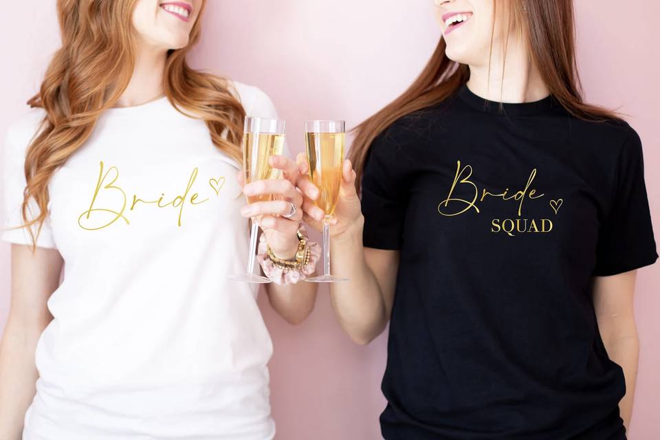 T-shirt bride squad