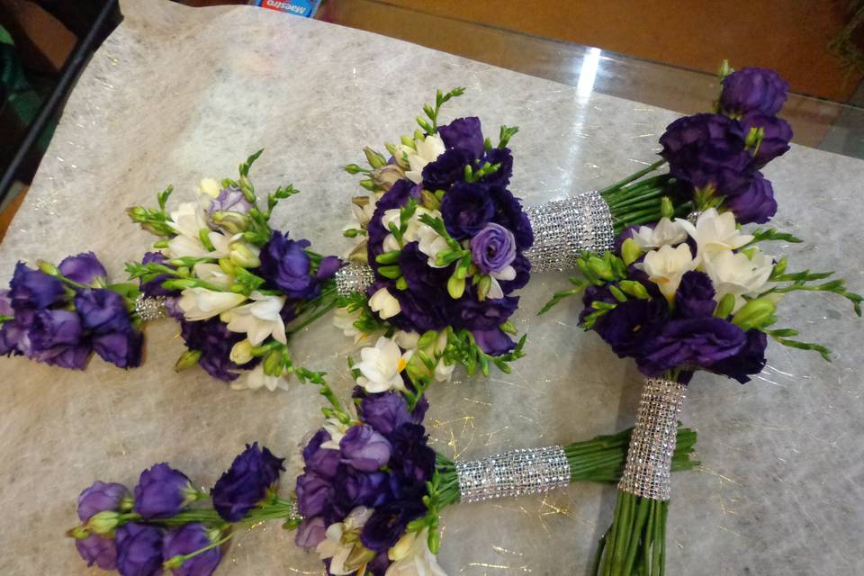 Ramo de noiva violeta