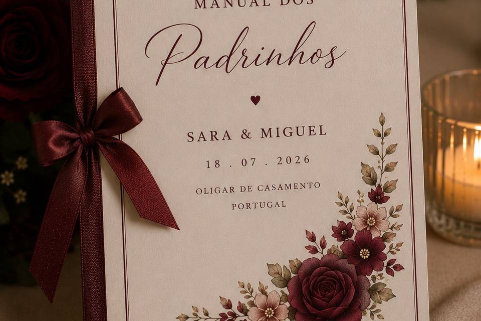 Manual dos Padrinhos Bordô