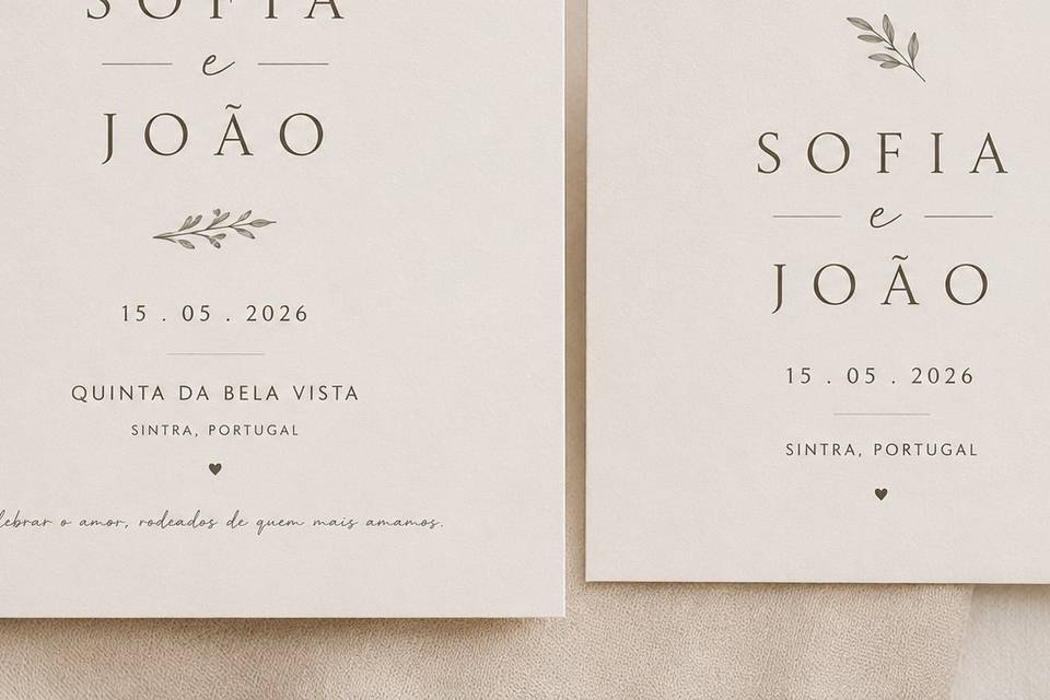Convite + Save the Date