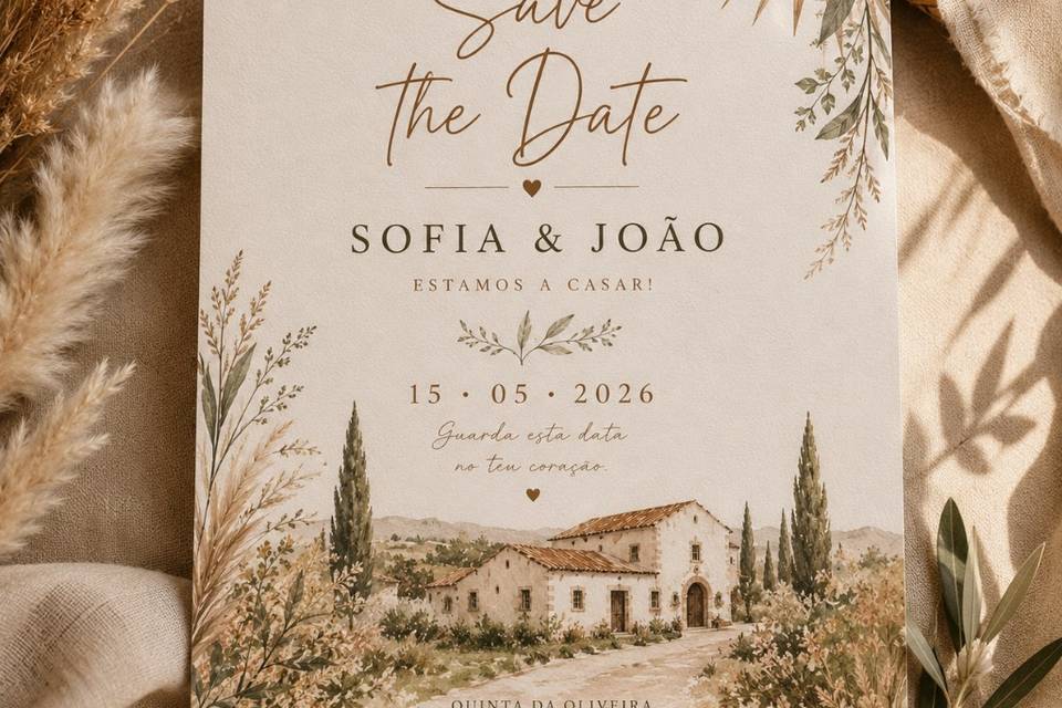 Save the Date- Boho