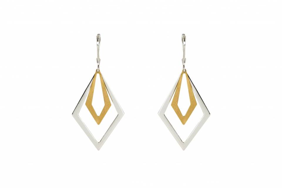 Brinco Ouro Bicolor