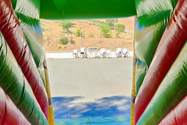 Interior do escorrega
