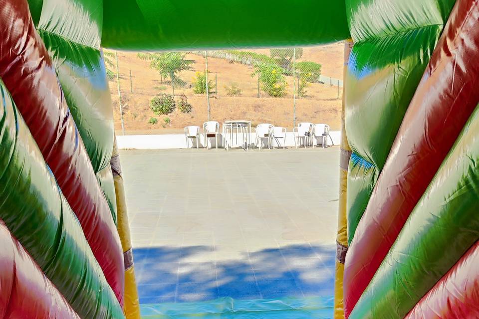 Interior do escorrega