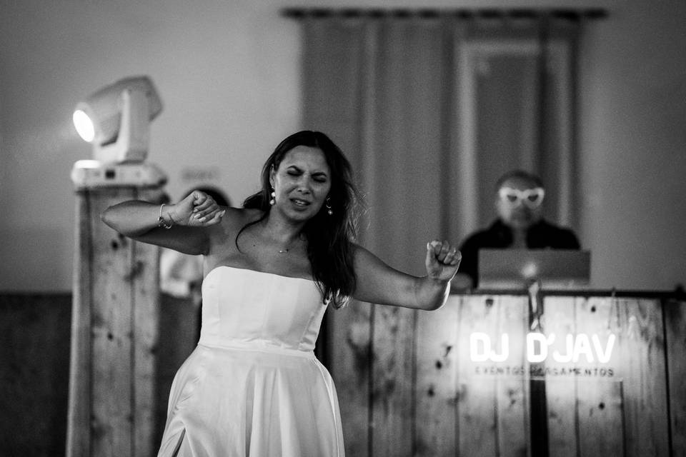 Bride happy