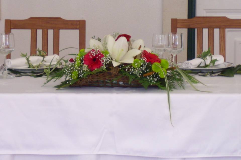 Centro mesa dos noivos