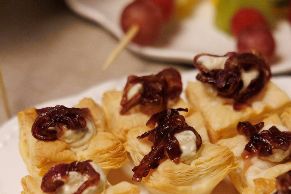 Tarteletes creme caju e ervas