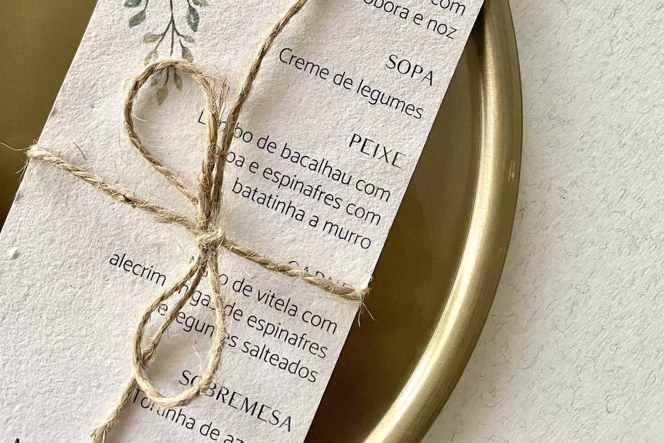 Menu Rústico