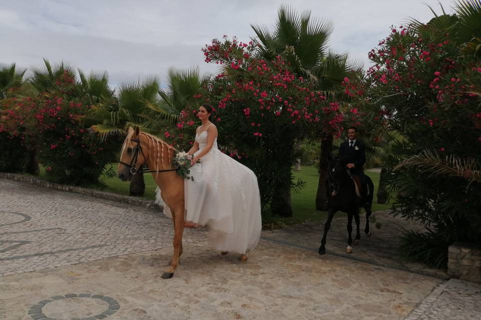 Casal a cavalo