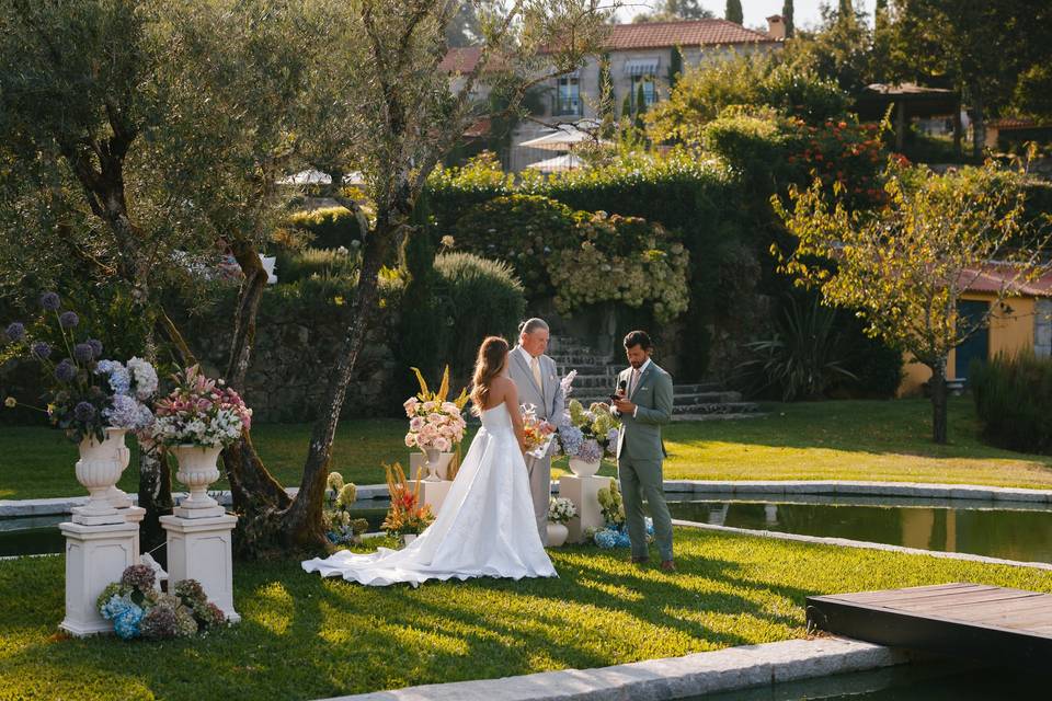 Chloe & Nick Lake Ceremony