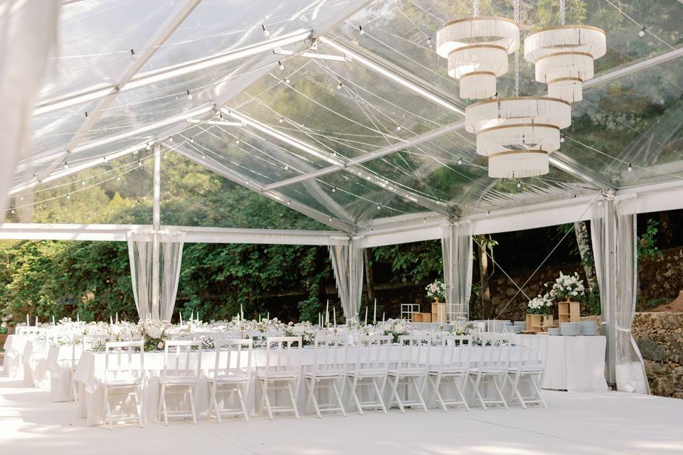 Wedding cristal tent design