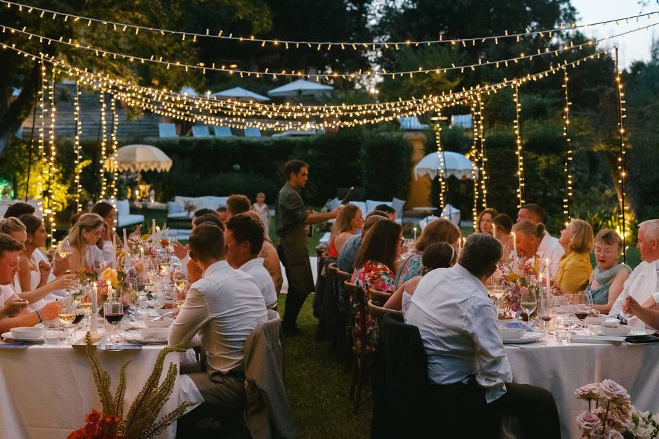 Chloe & Nick Al fresco Dinner