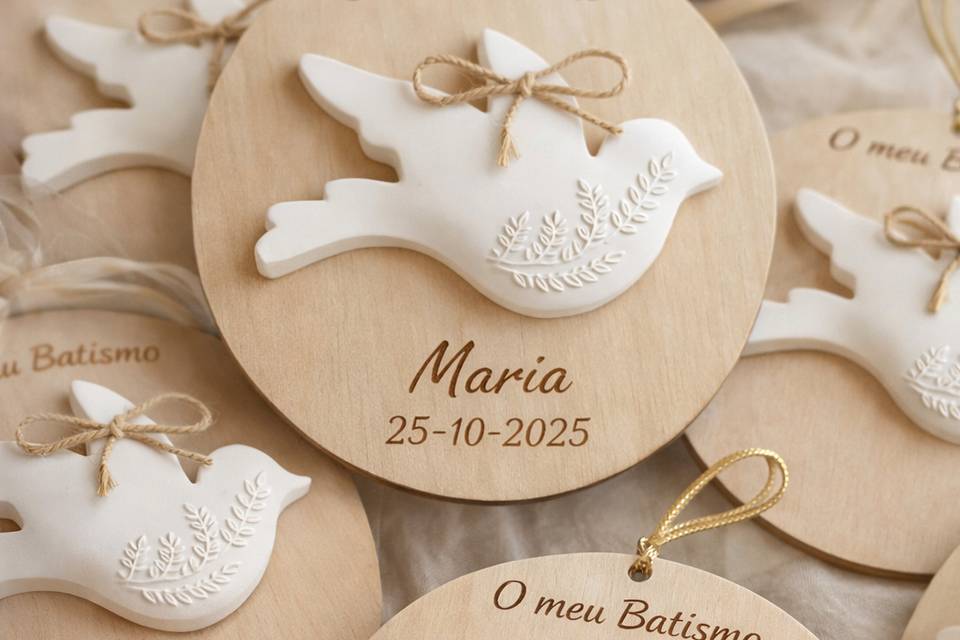 Gesso perfumado em madeira