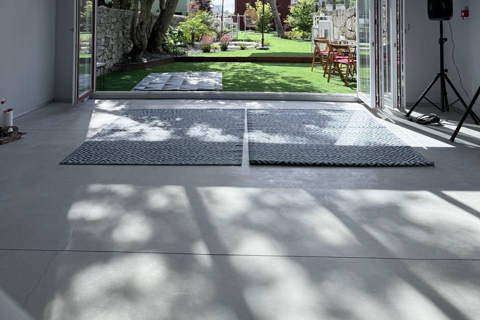 Sala e Jardim
