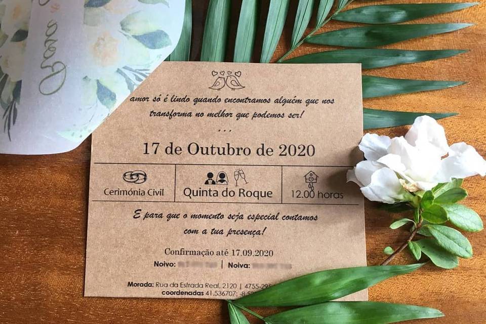 Convite rústico