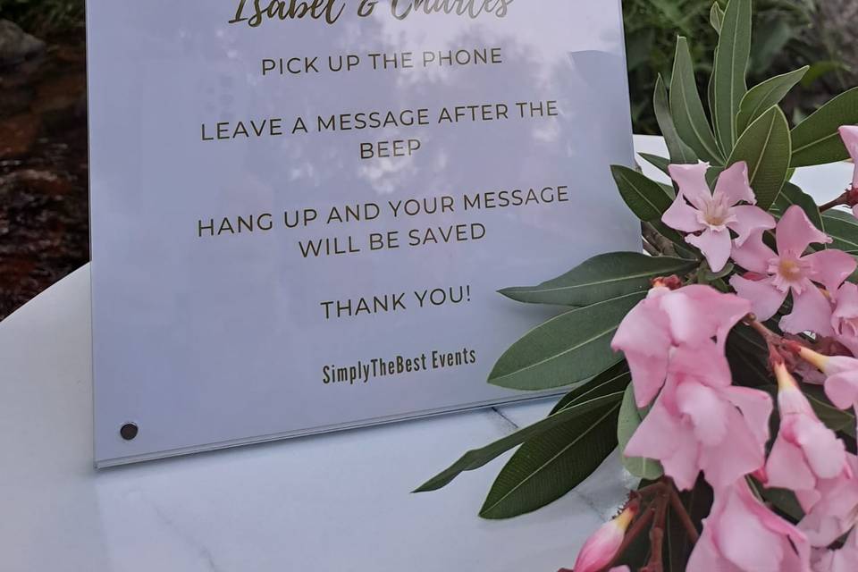 SimplyTheBest Events - Audio Guest Book