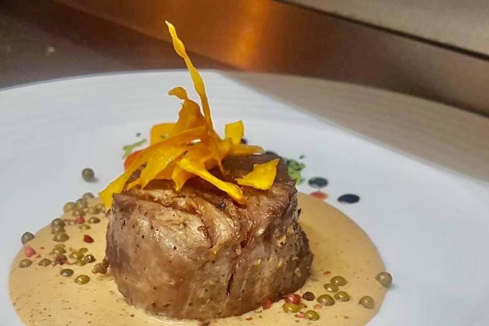 Bife á cervejaria