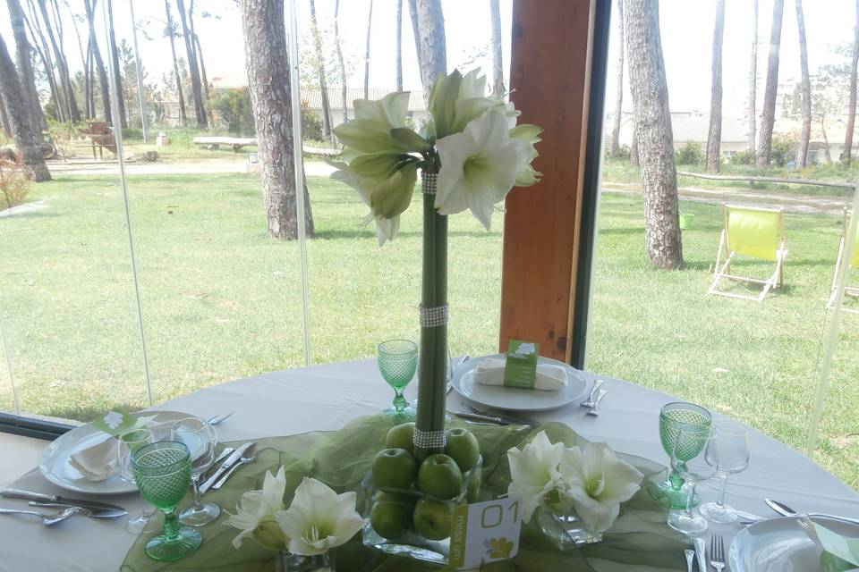 Decoração mesas convidados