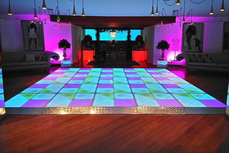 Pisa de dança com LED