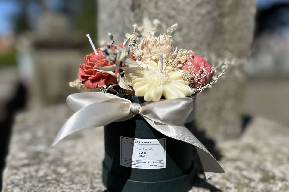 Buquet de velas romântico