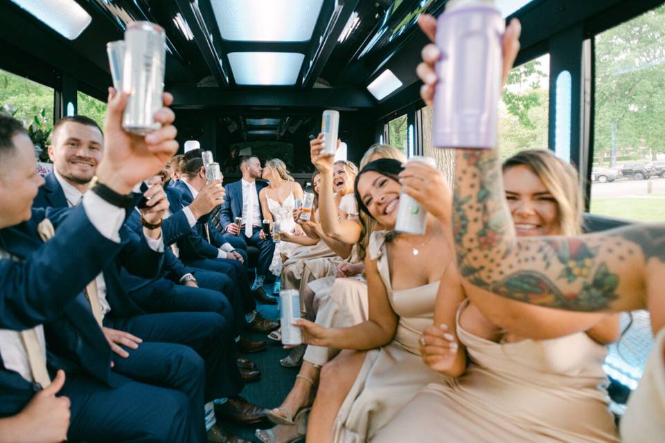 Bus Bridesmaid & Groomsman
