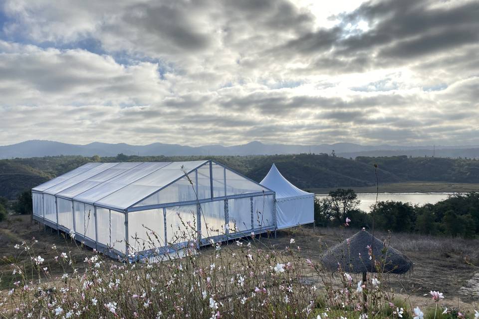 Vista geral tenda