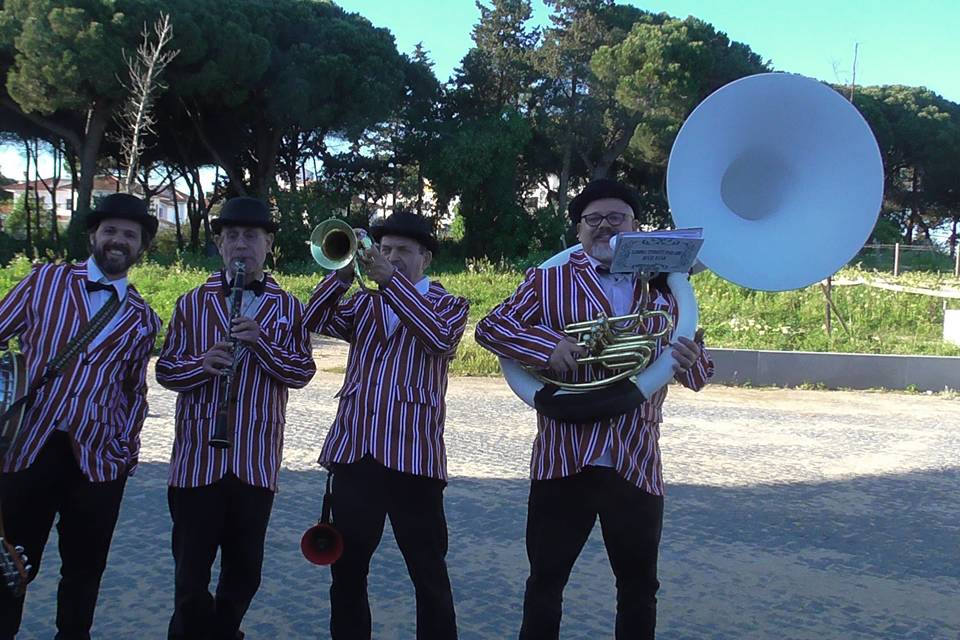 Lisboa street parade Dixie Band