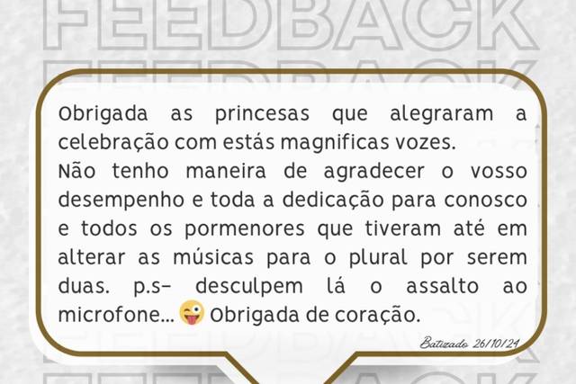 Feedback 26/10/24 ✨