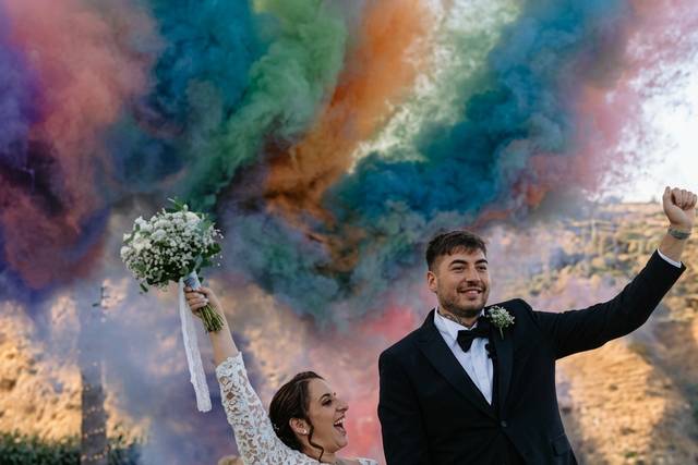 Casamento com Vulcões de Fumo