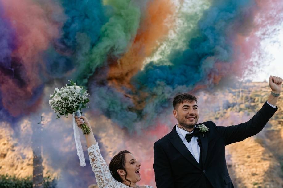 Casamento com Vulcões de Fumo