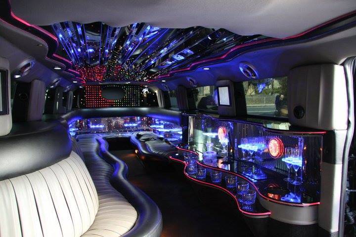 Interior de hummer limousine