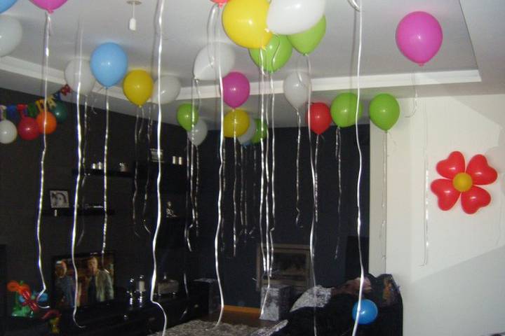 Decoração com Balões de Hélio