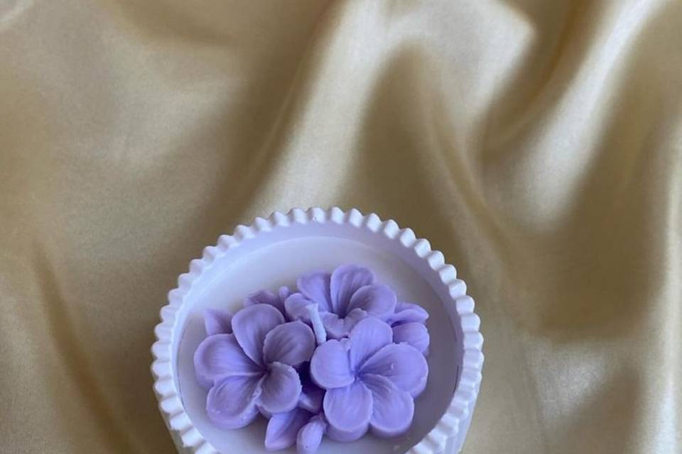 Vela em base de gesso