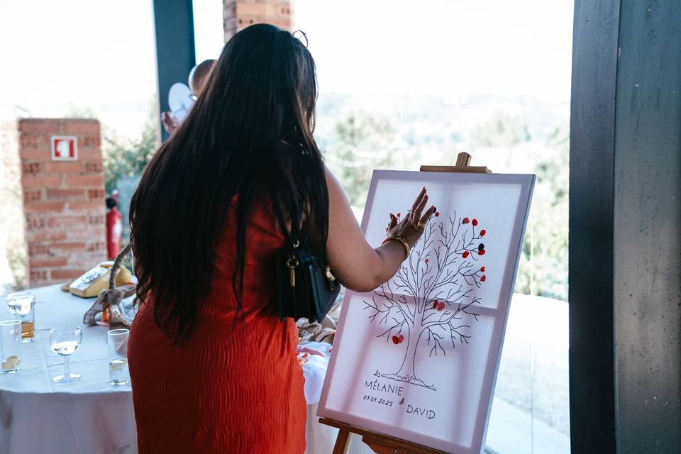 Tela para impressões digitais