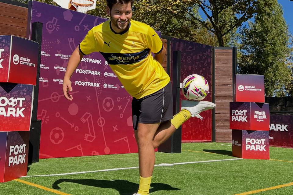 Show na inauguração Footpark