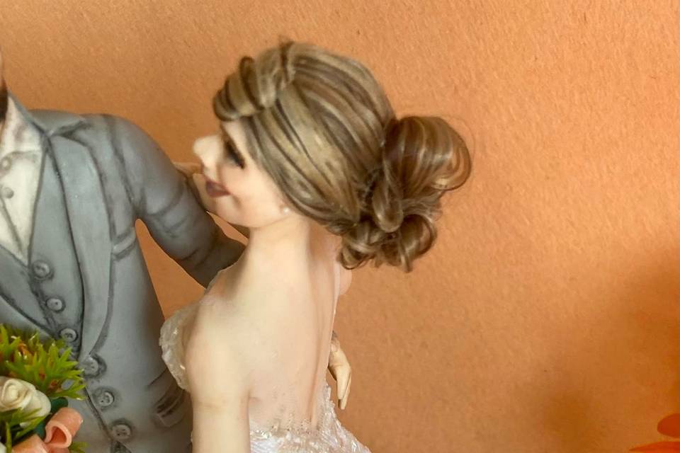 Detalhes do vestido da noiva
