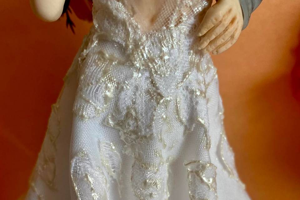 Mais detalhes do vestido