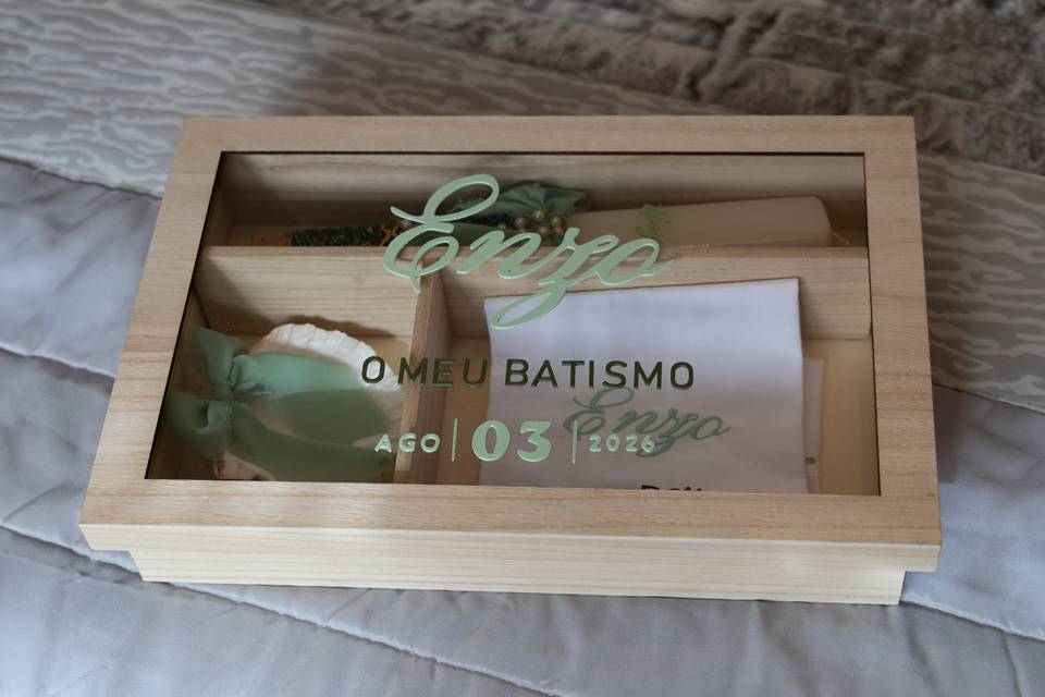A caixa de batismo