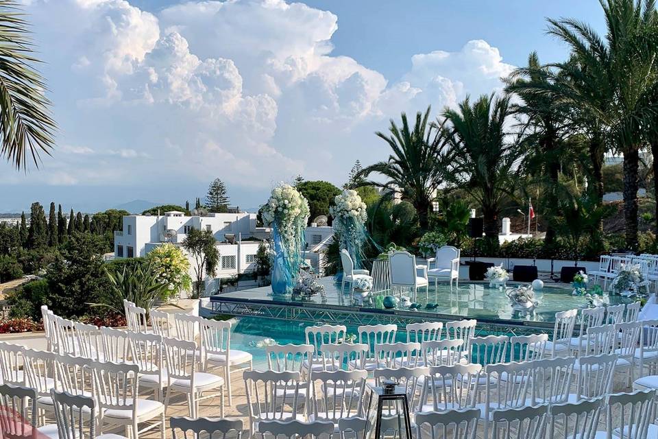 Wedding in a seaside hotel