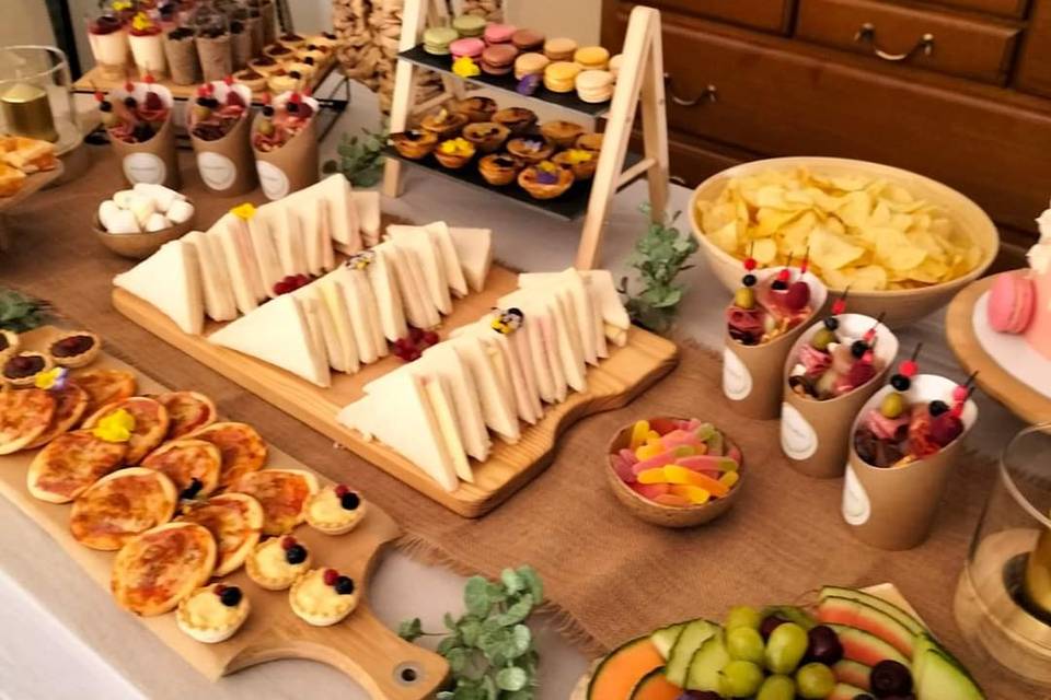 Mesa de receção aos convidados