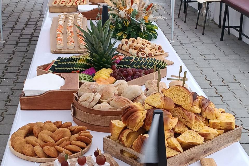 Mesa de receção aos convidados