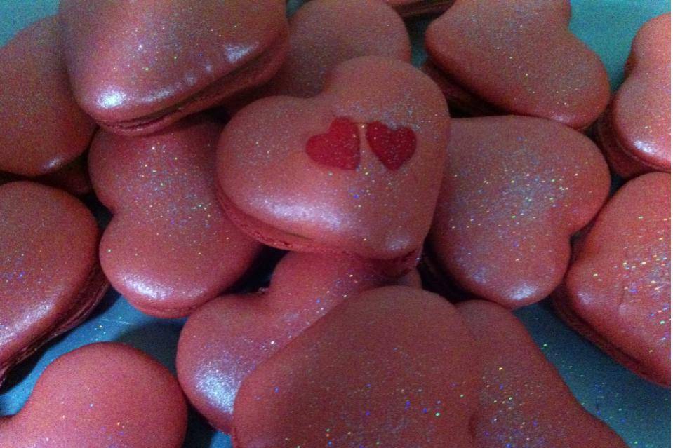 Macarons Coração