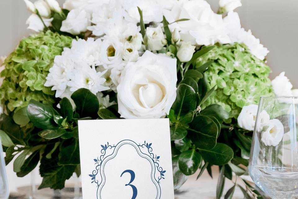 Marcador de mesa Azurro