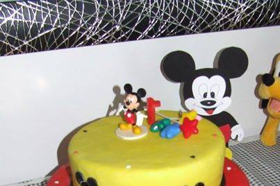Bolo de aniversário Mickey